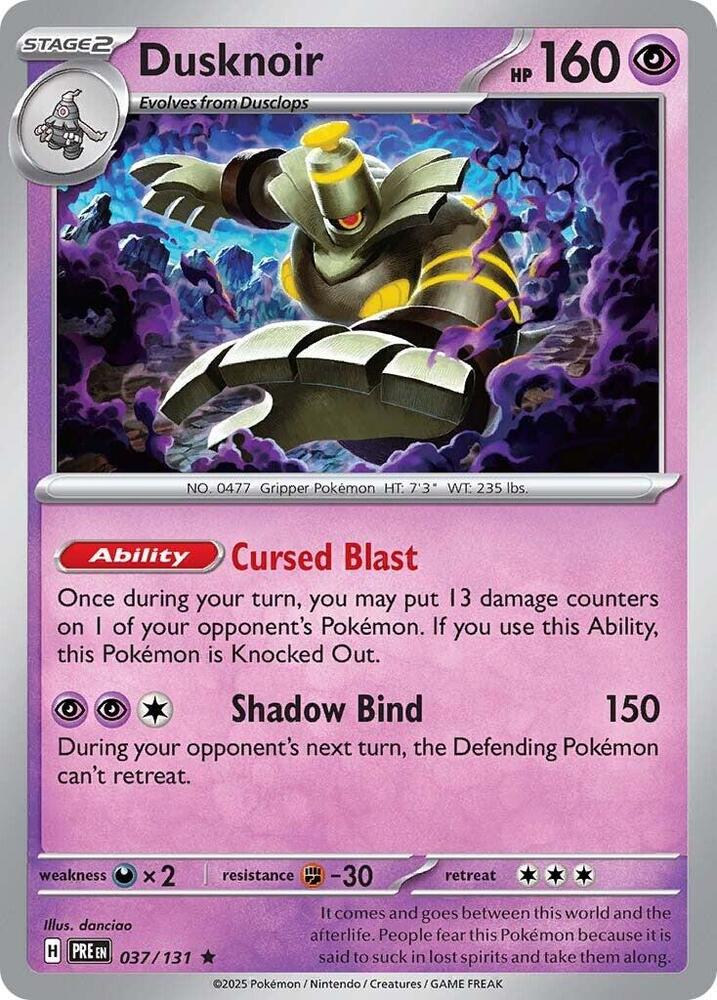 Dusknoir (037/131) [Scarlet & Violet: Prismatic Evolutions] | Jack's On Queen