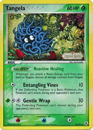 Tangela (44/92) (Stamped) [EX: Legend Maker] | Jack's On Queen