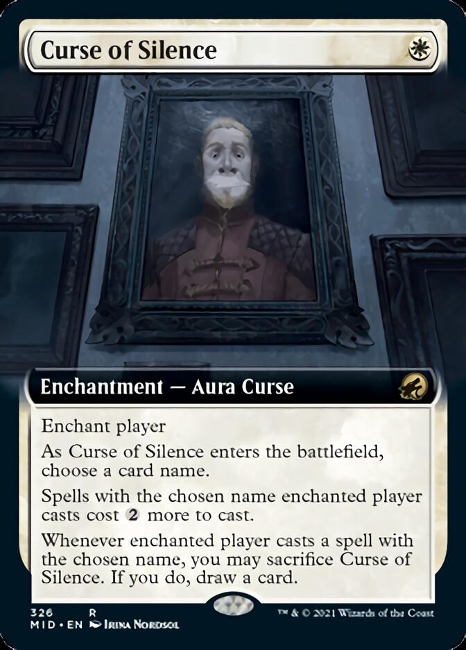 Curse of Silence (Extended Art) [Innistrad: Midnight Hunt] | Jack's On Queen