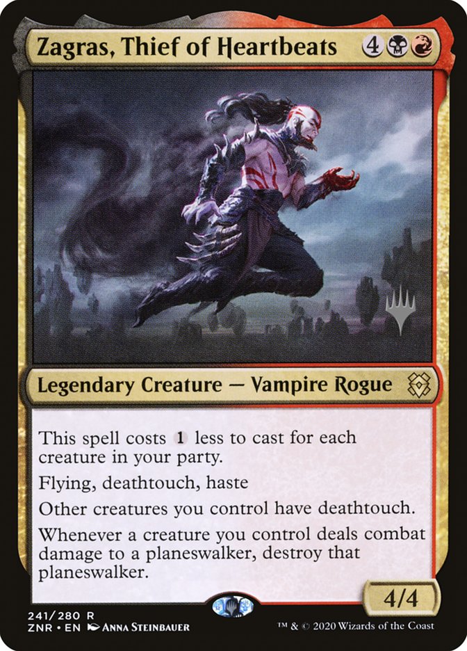 Zagras, Thief of Heartbeats (Promo Pack) [Zendikar Rising Promos] | Jack's On Queen