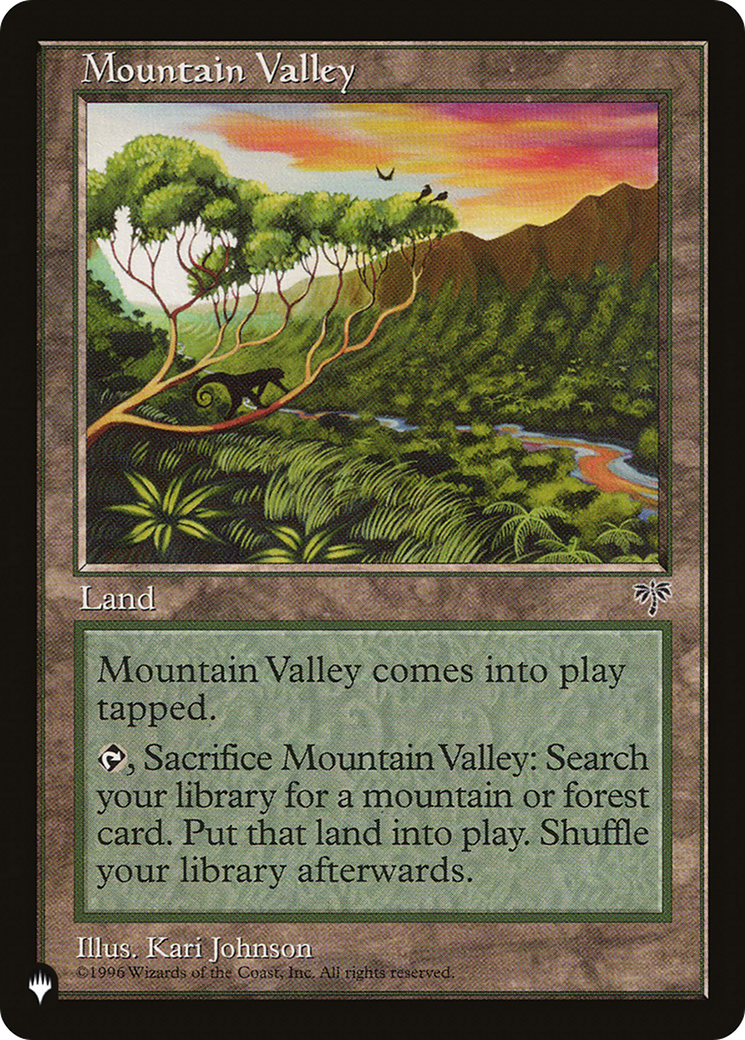 Mountain Valley [The List Reprints] | Jack's On Queen