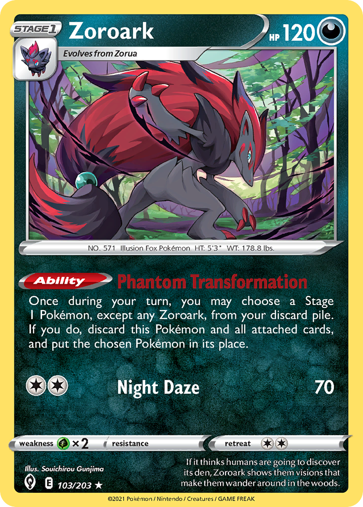 Zoroark (103/203) (Theme Deck Exclusive) [Sword & Shield: Evolving Skies] | Jack's On Queen