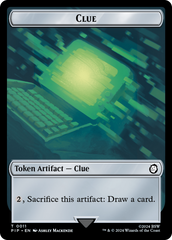Food (0012) // Clue Double-Sided Token [Fallout Tokens] | Jack's On Queen