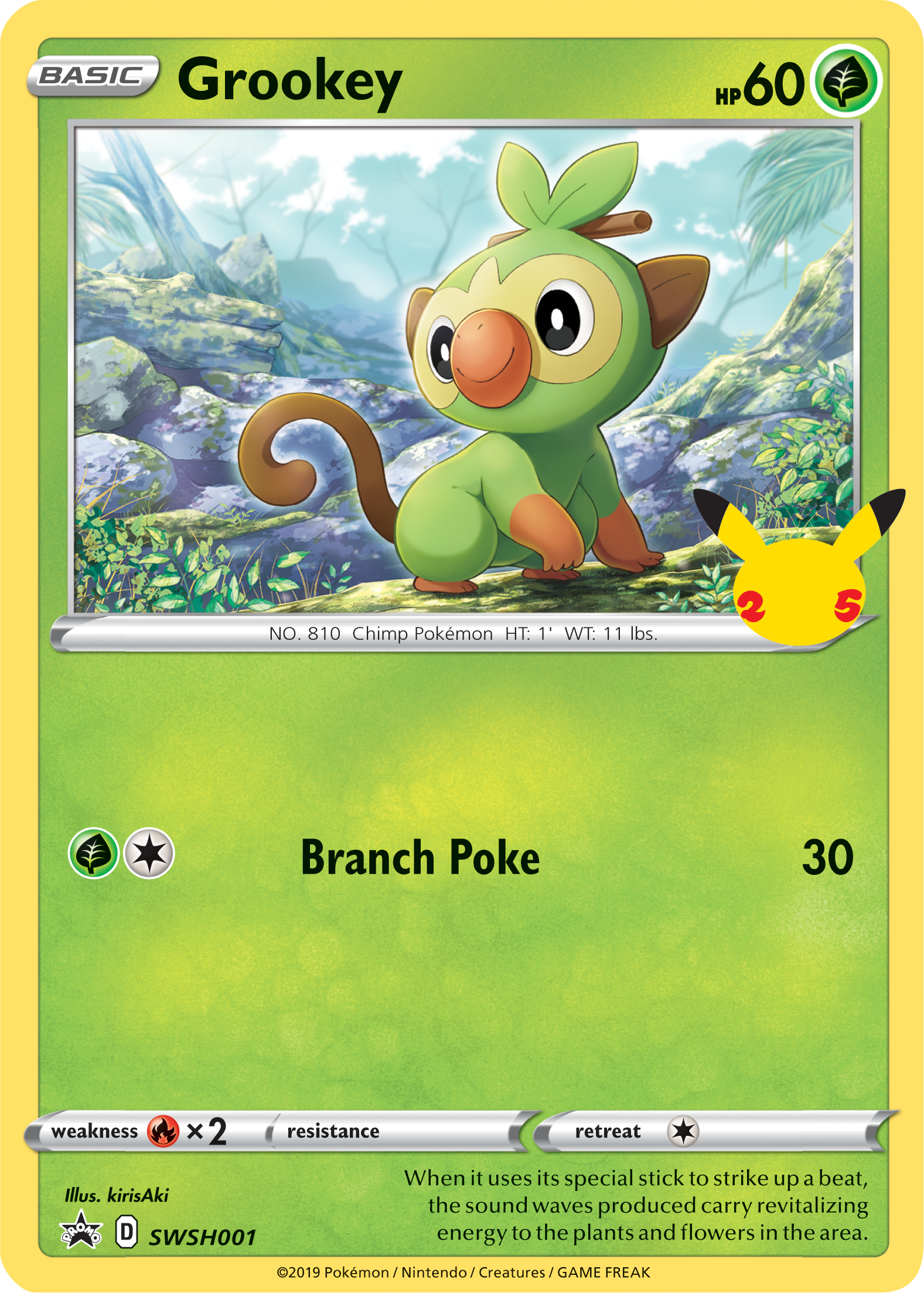 Grookey (SWSH001) (Jumbo Card) [First Partner Pack] | Jack's On Queen