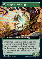 The Dragon-Kami Reborn // Dragon-Kami's Egg (Extended Art) [Kamigawa: Neon Dynasty] | Jack's On Queen