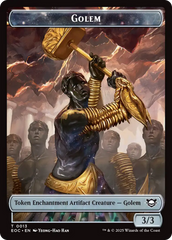 Insect // Golem (0013) Double-Sided Token [Edge of Eternities Commander Tokens] | Jack's On Queen