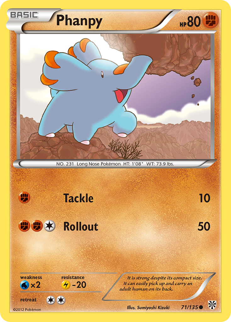 Phanpy (71/135) [Black & White: Plasma Storm] | Jack's On Queen