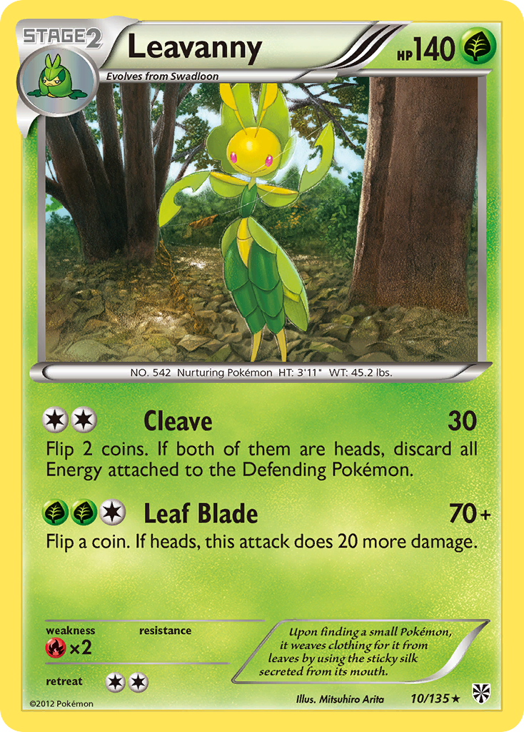 Leavanny (10/135) [Black & White: Plasma Storm] | Jack's On Queen