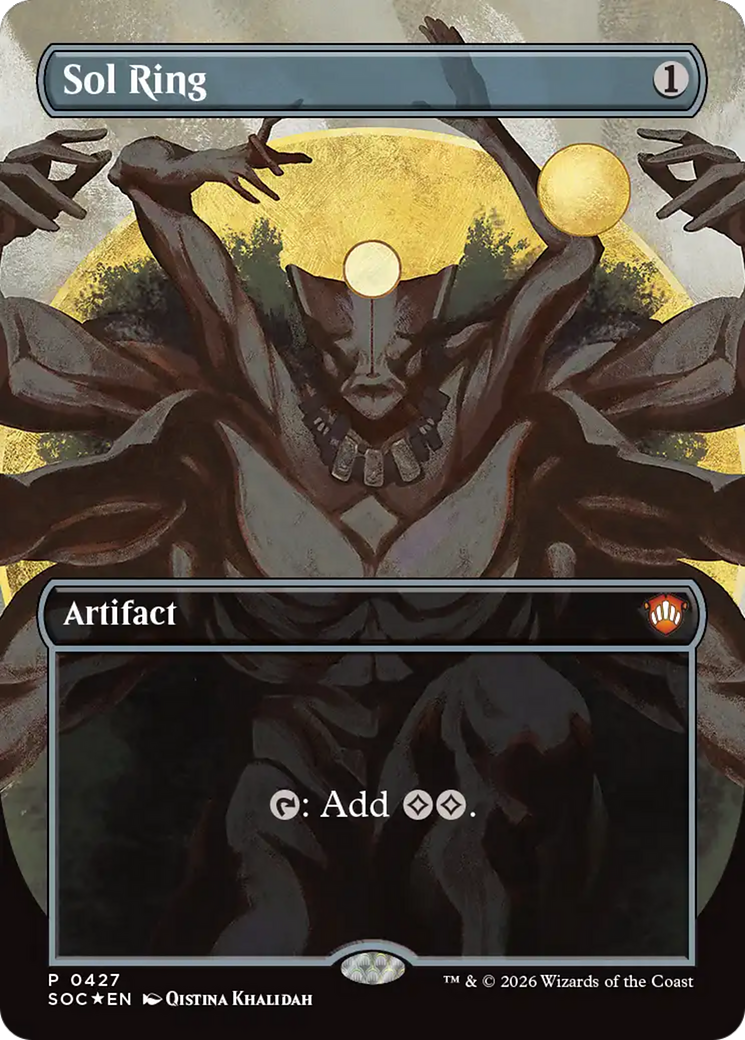 Sol Ring (Borderless) [Secrets of Strixhaven Commander] | Jack's On Queen