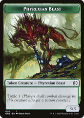 Phyrexian Goblin // Phyrexian Beast Double-Sided Token [Phyrexia: All Will Be One Tokens] | Jack's On Queen