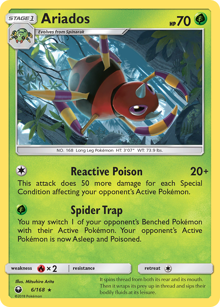 Ariados (6/168) [Sun & Moon: Celestial Storm] | Jack's On Queen