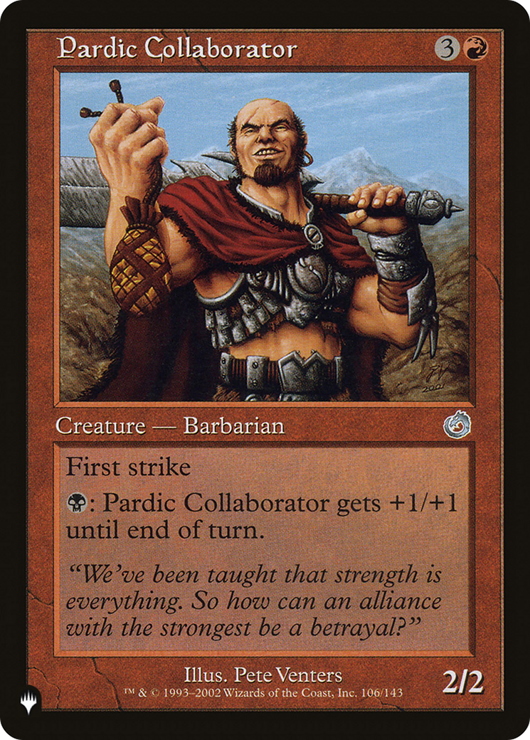 Pardic Collaborator [The List Reprints] | Jack's On Queen