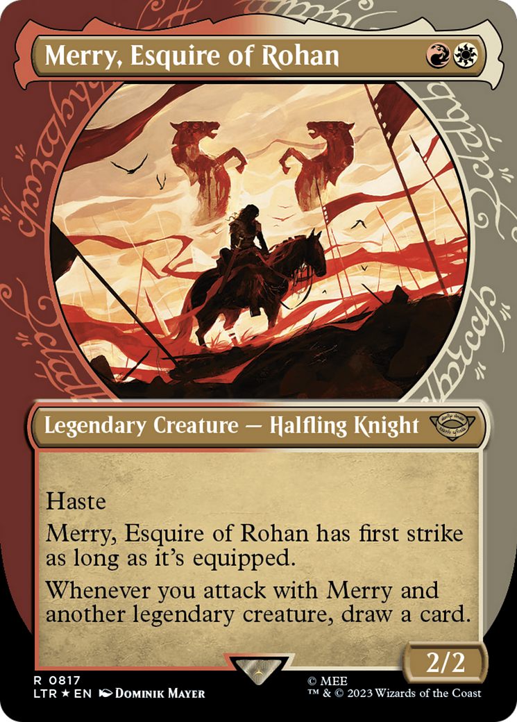 Merry, Esquire of Rohan (Showcase) (Surge Foil) [The Lord of the Rings: Tales of Middle-Earth] | Jack's On Queen