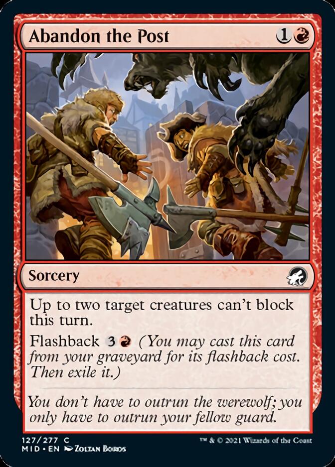 Abandon the Post [Innistrad: Midnight Hunt] | Jack's On Queen