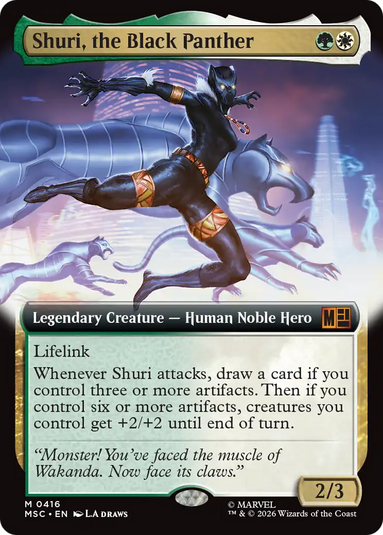 Shuri, the Black Panther (Extended Art) [Marvel Super Heroes Commander] | Jack's On Queen
