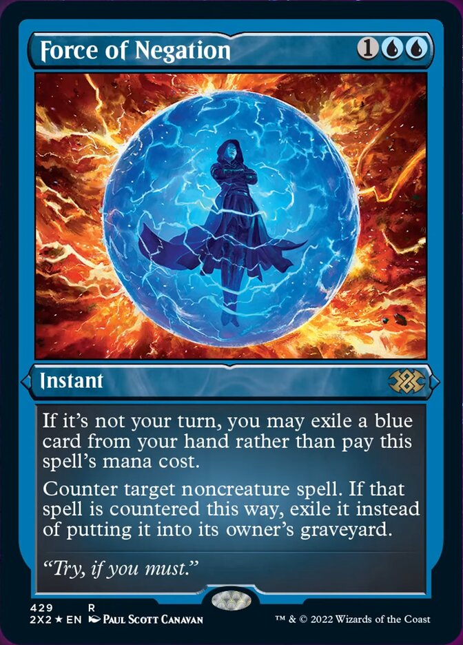 Force of Negation (Foil Etched) [Double Masters 2022] | Jack's On Queen