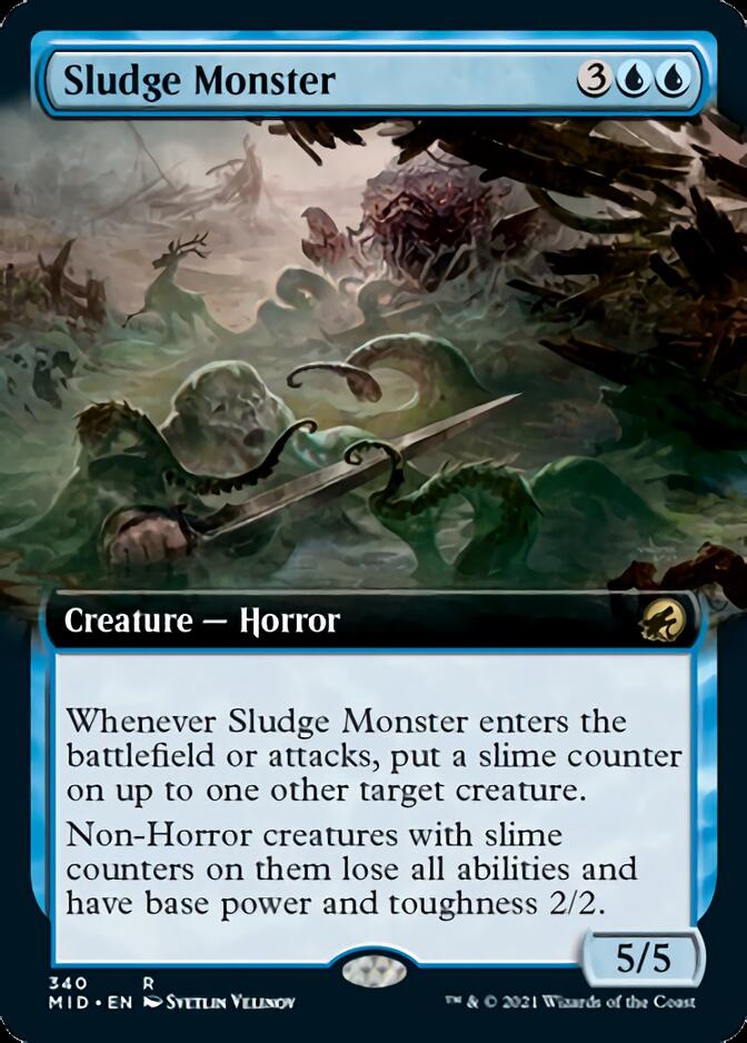 Sludge Monster (Extended Art) [Innistrad: Midnight Hunt] | Jack's On Queen