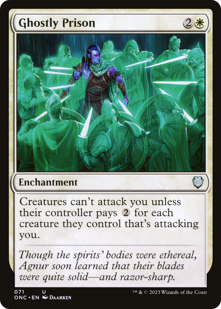 Ghostly Prison [Phyrexia: All Will Be One Commander] | Jack's On Queen