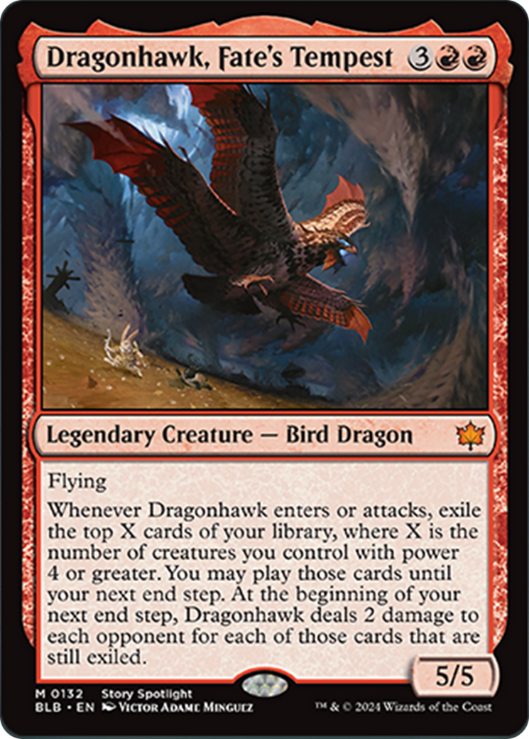 Dragonhawk, Fate's Tempest [Bloomburrow] | Jack's On Queen