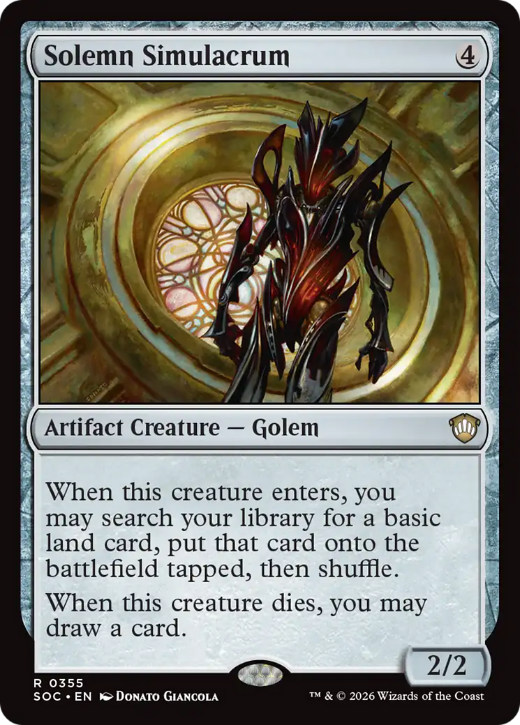 Solemn Simulacrum [Secrets of Strixhaven Commander] | Jack's On Queen