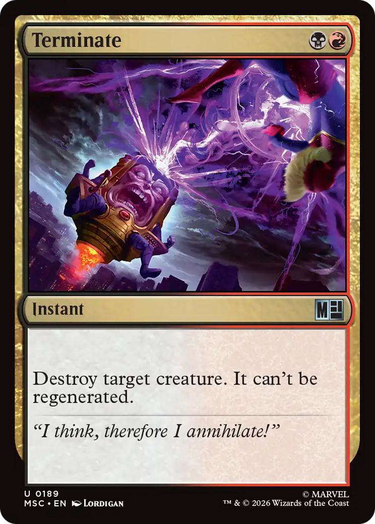 Terminate [Marvel Super Heroes Commander] | Jack's On Queen