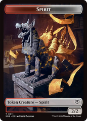 Fractal (0005) // Spirit (0011) Double-Sided Token [Secrets of Strixhaven Tokens] | Jack's On Queen