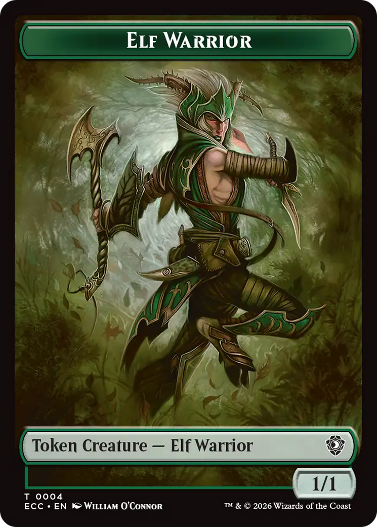 Zombie // Elf Warrior Double-Sided Token [Lorwyn Eclipsed Tokens] | Jack's On Queen