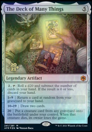The Deck of Many Things [Dungeons & Dragons: Adventures in the Forgotten Realms Prerelease Promos] | Jack's On Queen