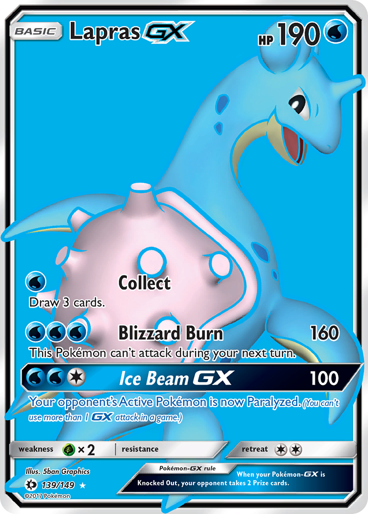 Lapras GX (139/149) [Sun & Moon: Base Set] | Jack's On Queen