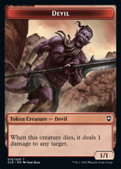 Treasure // Devil Double-Sided Token [Commander Legends: Battle for Baldur's Gate Tokens] | Jack's On Queen