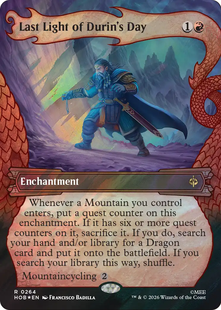 Last Light of Durin's Day (Showcase) (Surge Foil) [The Hobbit] | Jack's On Queen