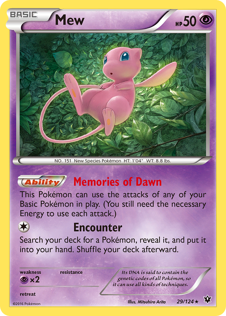 Mew (29/124) [XY: Fates Collide] | Jack's On Queen