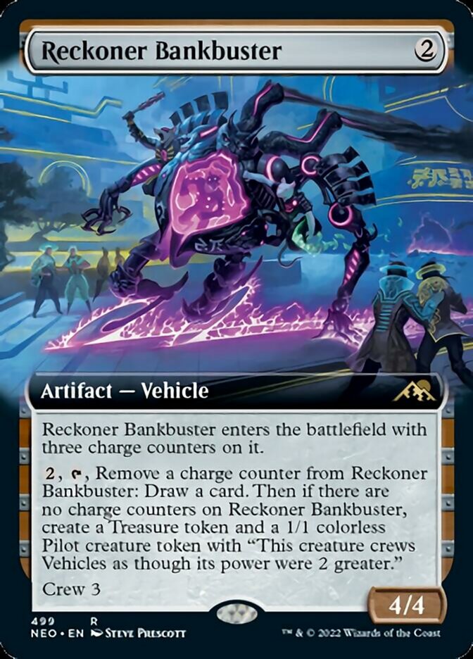 Reckoner Bankbuster (Extended Art) [Kamigawa: Neon Dynasty] | Jack's On Queen