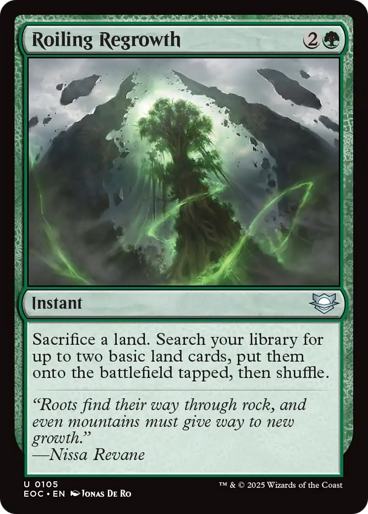 Roiling Regrowth [Edge of Eternities Commander] | Jack's On Queen