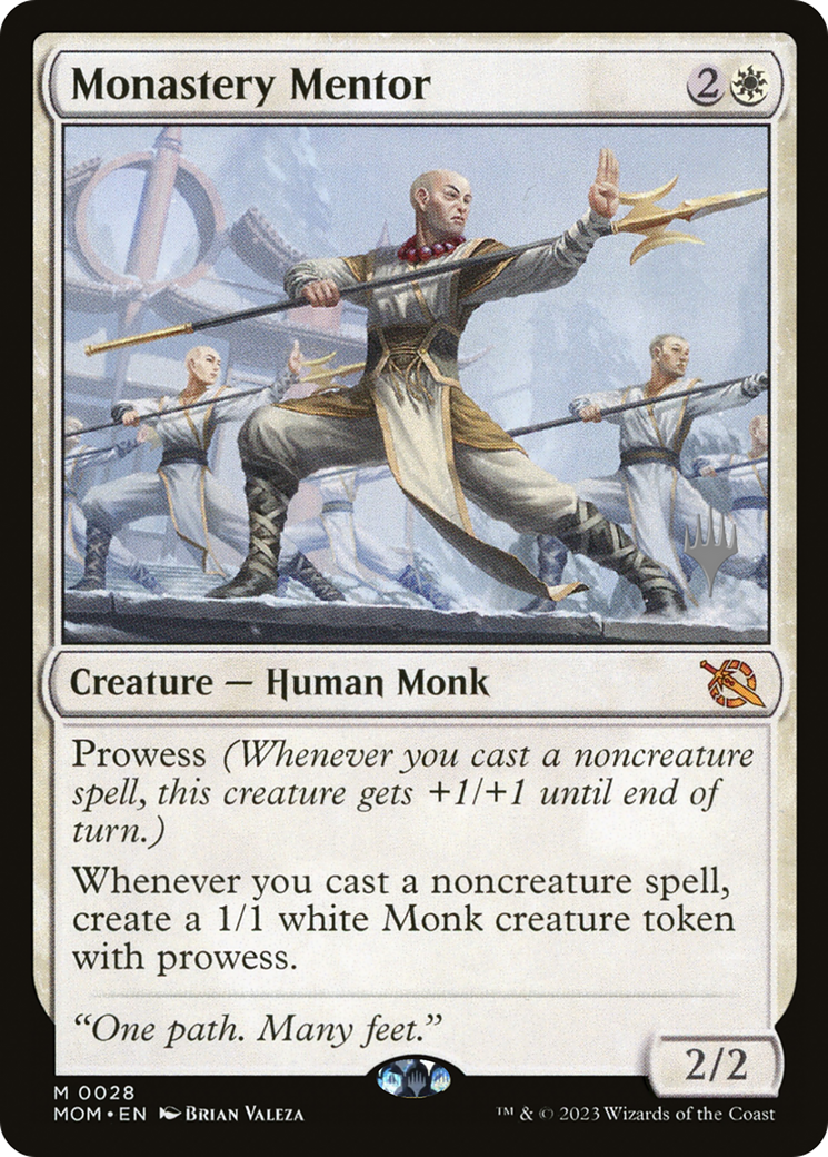 Monastery Mentor (Promo Pack) [March of the Machine Promos] | Jack's On Queen