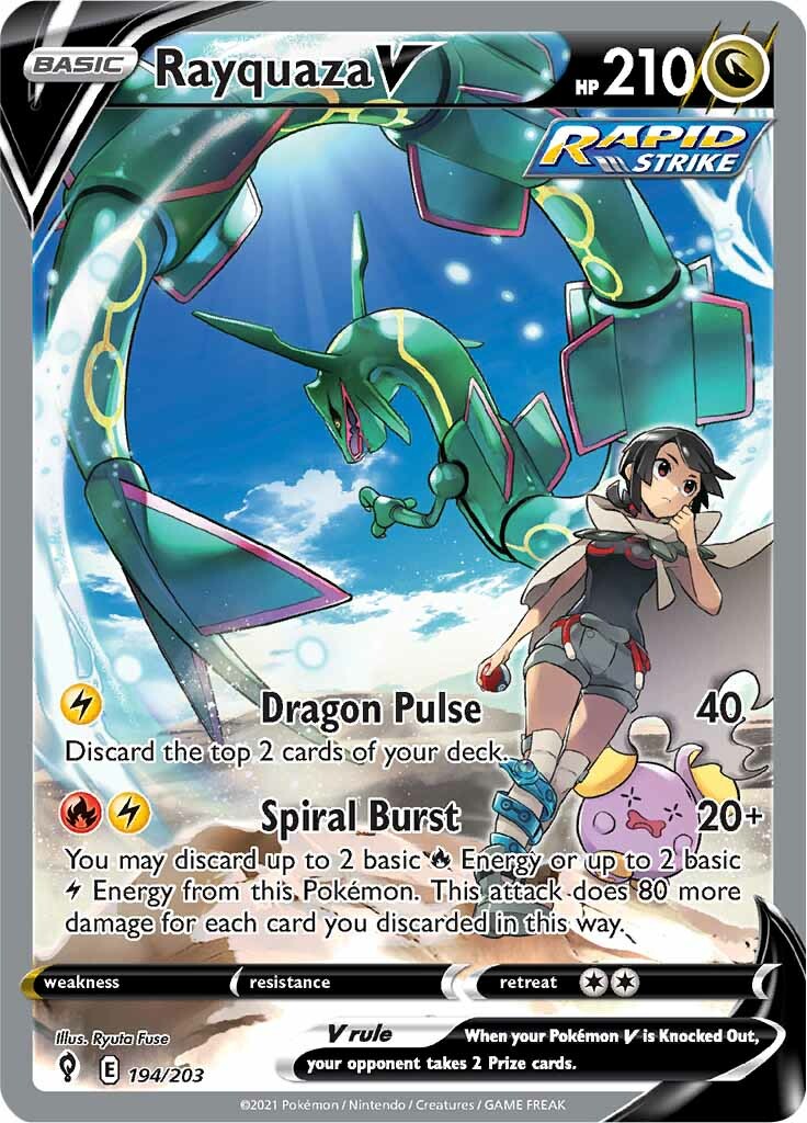 Rayquaza V (194/203) [Sword & Shield: Evolving Skies] | Jack's On Queen