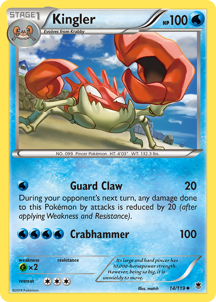 Kingler (14/119) [XY: Phantom Forces] | Jack's On Queen