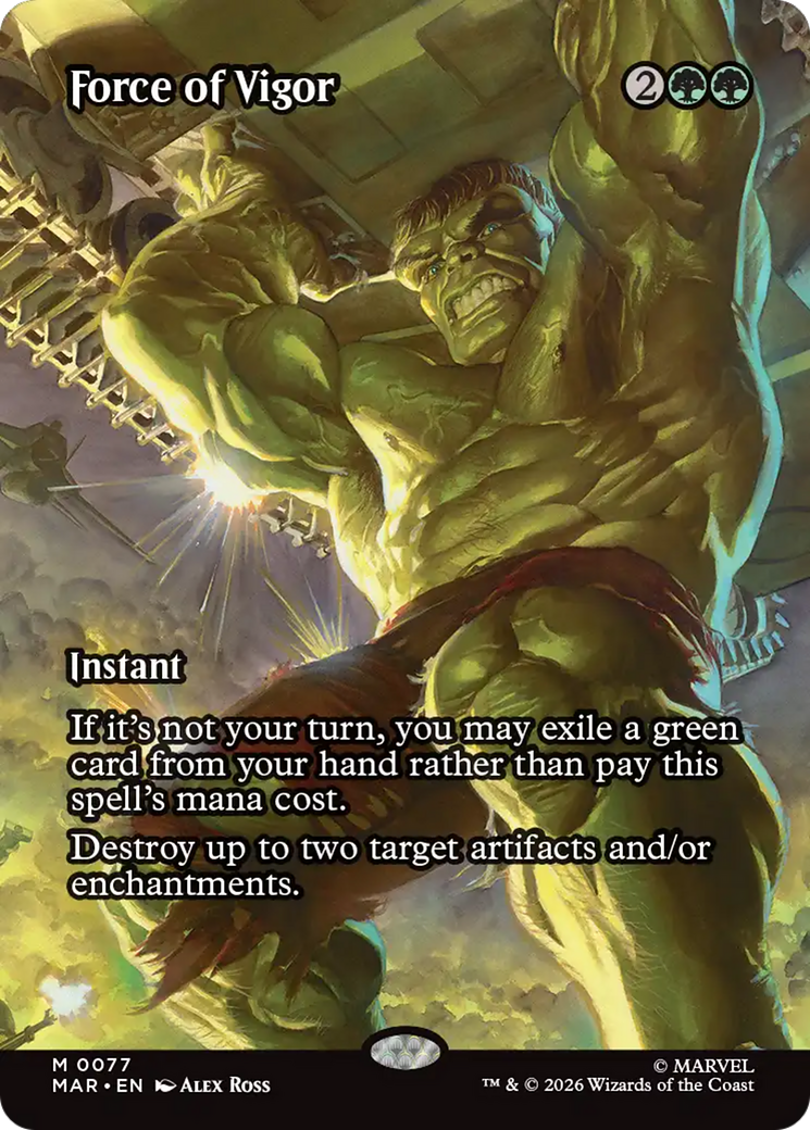 Force of Vigor (Borderless) [Marvel Universe: Eternal-Legal] | Jack's On Queen