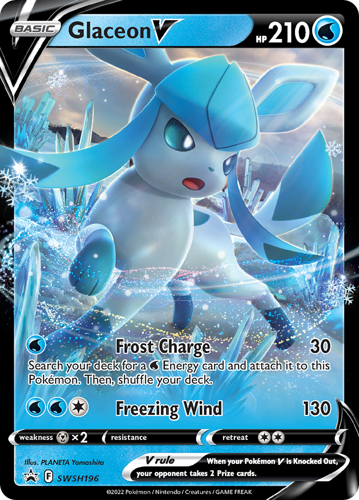 Glaceon V (SWSH196) [Sword & Shield: Black Star Promos] | Jack's On Queen