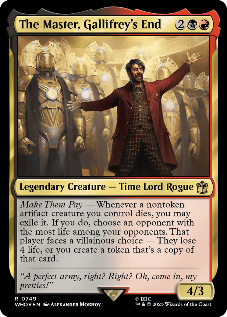 The Master, Gallifrey's End (Surge Foil) [Doctor Who] | Jack's On Queen