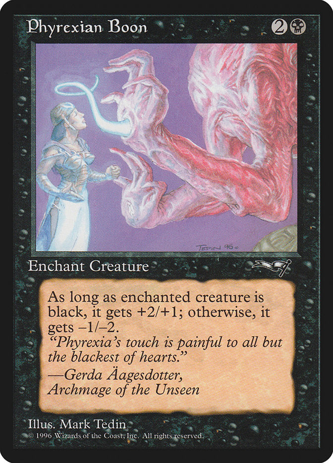 Phyrexian Boon (Person on the Left) [Alliances] | Jack's On Queen