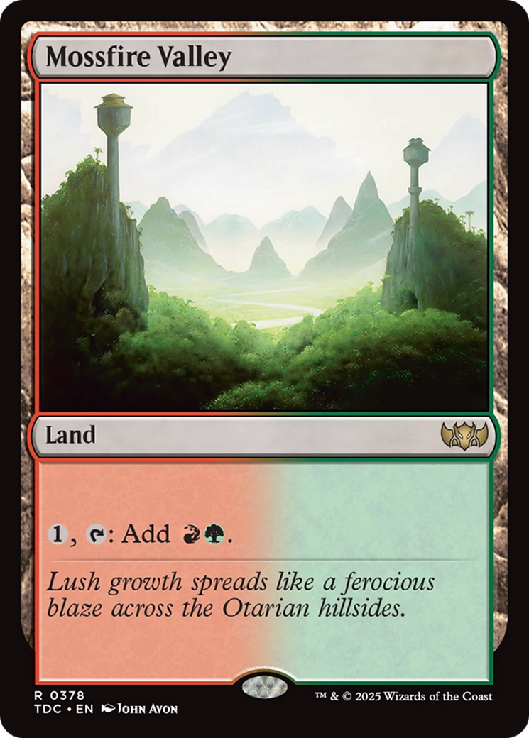 Mossfire Valley [Tarkir: Dragonstorm Commander] | Jack's On Queen