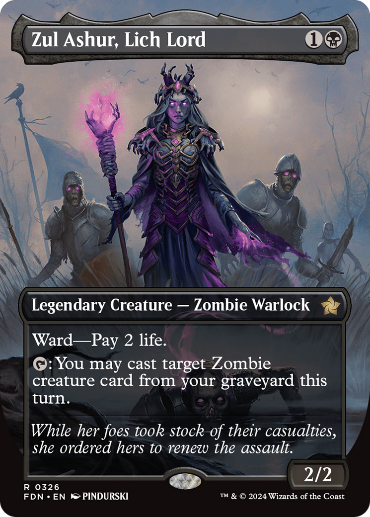 Zul Ashur, Lich Lord (Borderless) [Foundations] | Jack's On Queen