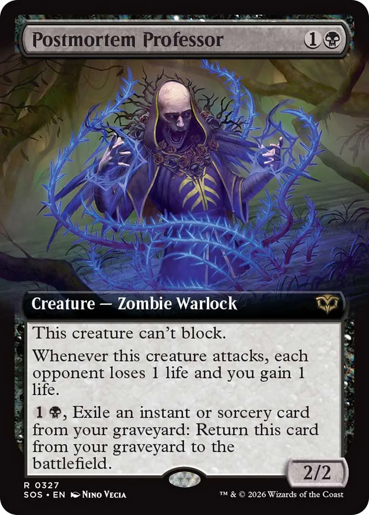 Postmortem Professor (Extended Art) [Secrets of Strixhaven] | Jack's On Queen