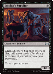 Stitcher's Supplier [Duskmourn: House of Horror Commander] | Jack's On Queen