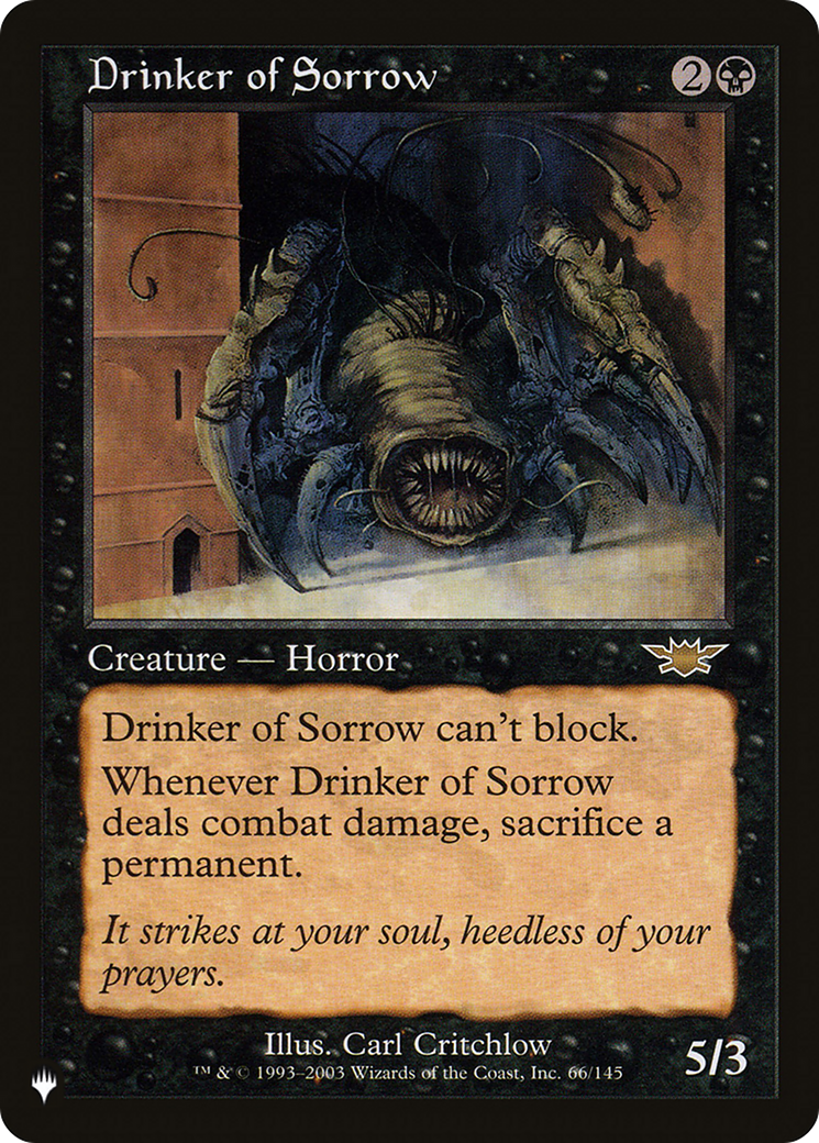 Drinker of Sorrow [The List] | Jack's On Queen