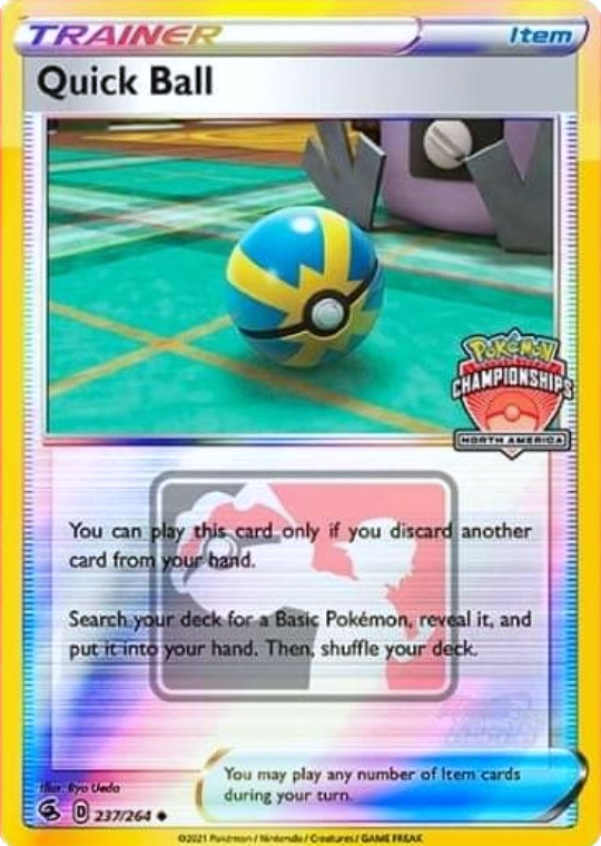 Quick Ball (237/264) (North America Championships Promo) [Sword & Shield: Fusion Strike] | Jack's On Queen