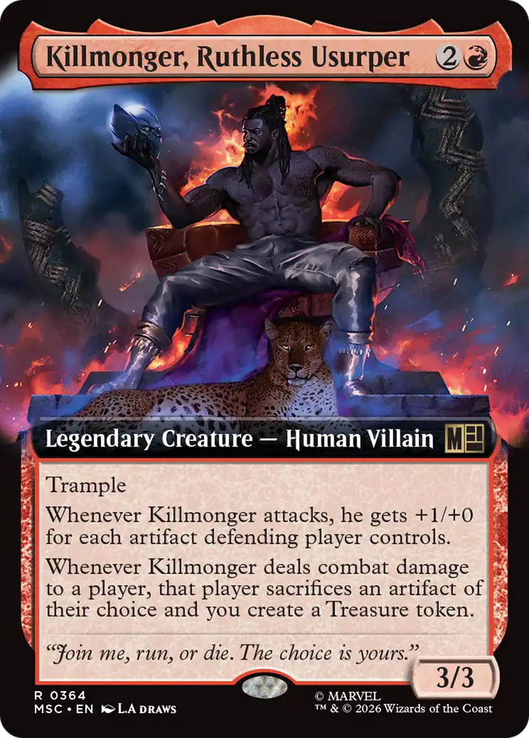 Killmonger, Ruthless Usurper (Extended Art) [Marvel Super Heroes Commander] | Jack's On Queen