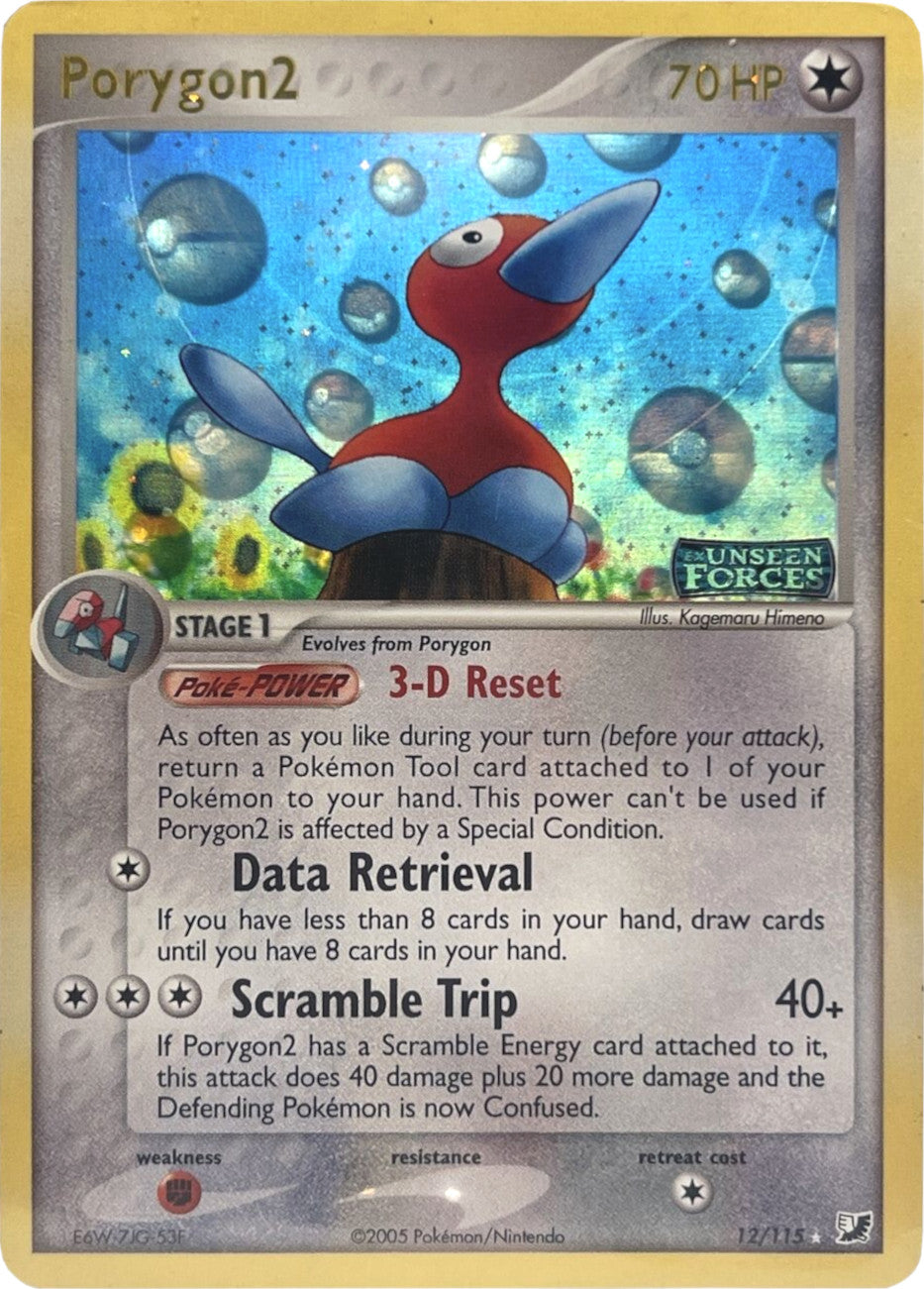 Porygon2 (12/115) (Stamped) [EX: Unseen Forces] | Jack's On Queen