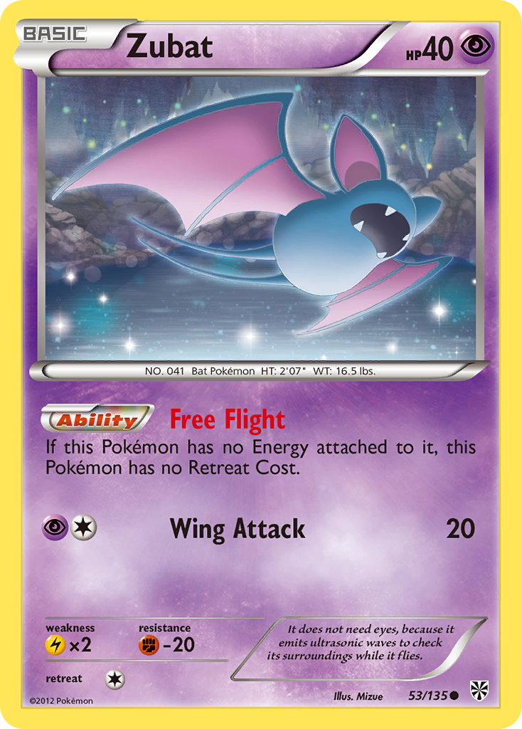 Zubat (53/135) [Black & White: Plasma Storm] | Jack's On Queen